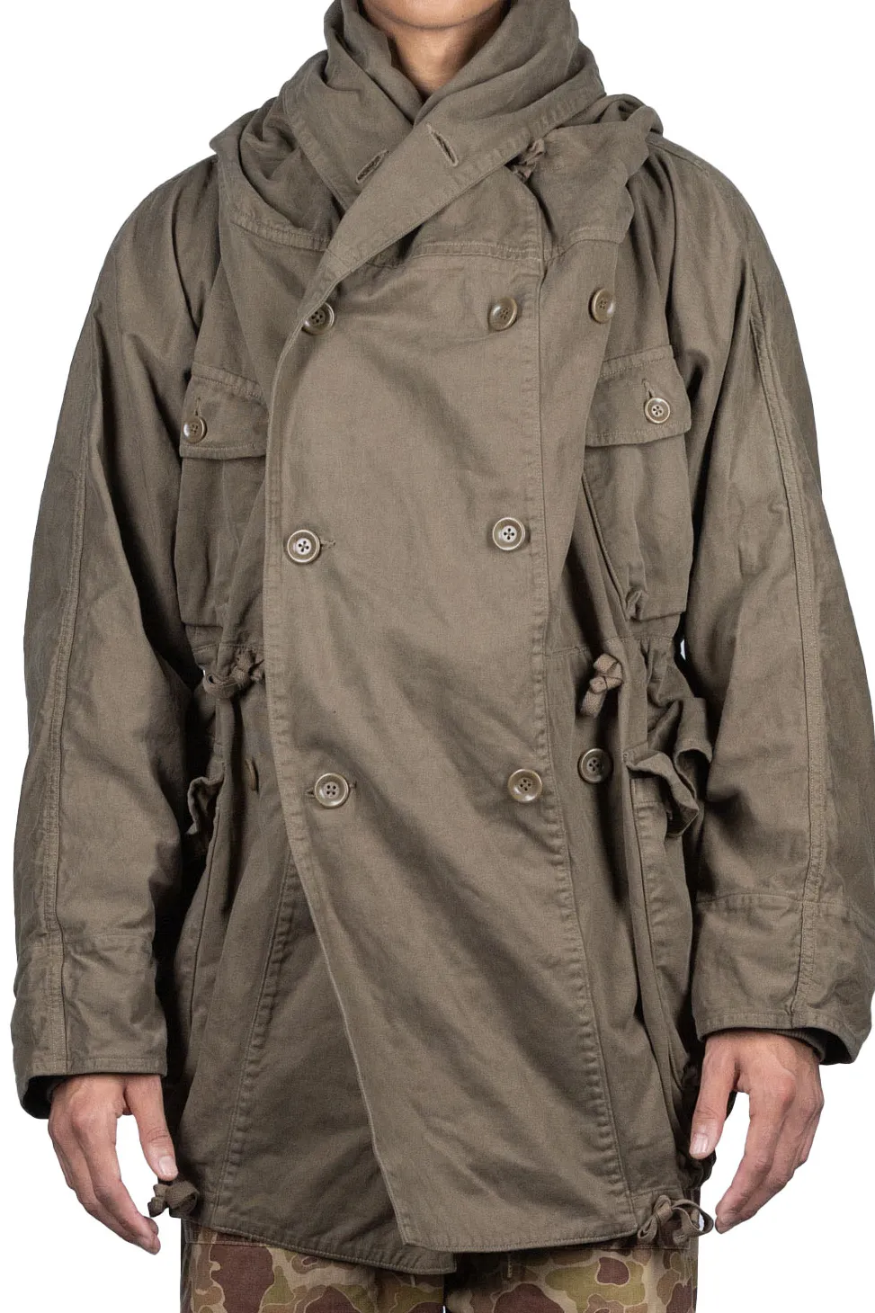 Clearance Kapital Katsuragi Cotton RING Coat - Khaki