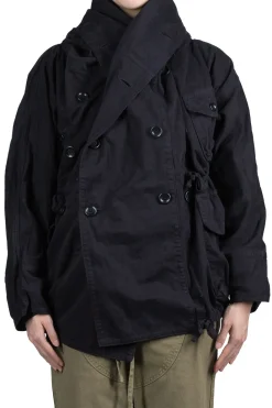 Clearance Kapital Katsuragi Cotton RING Coat - Black