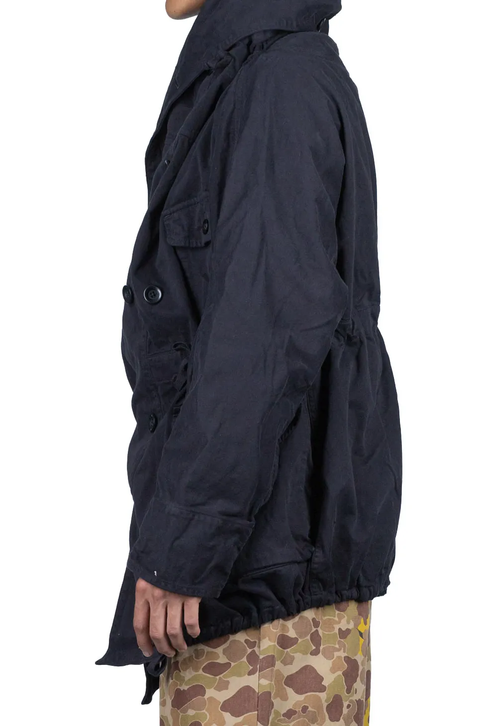 Outlet Kapital Katsuragi Cotton RING Coat - Black