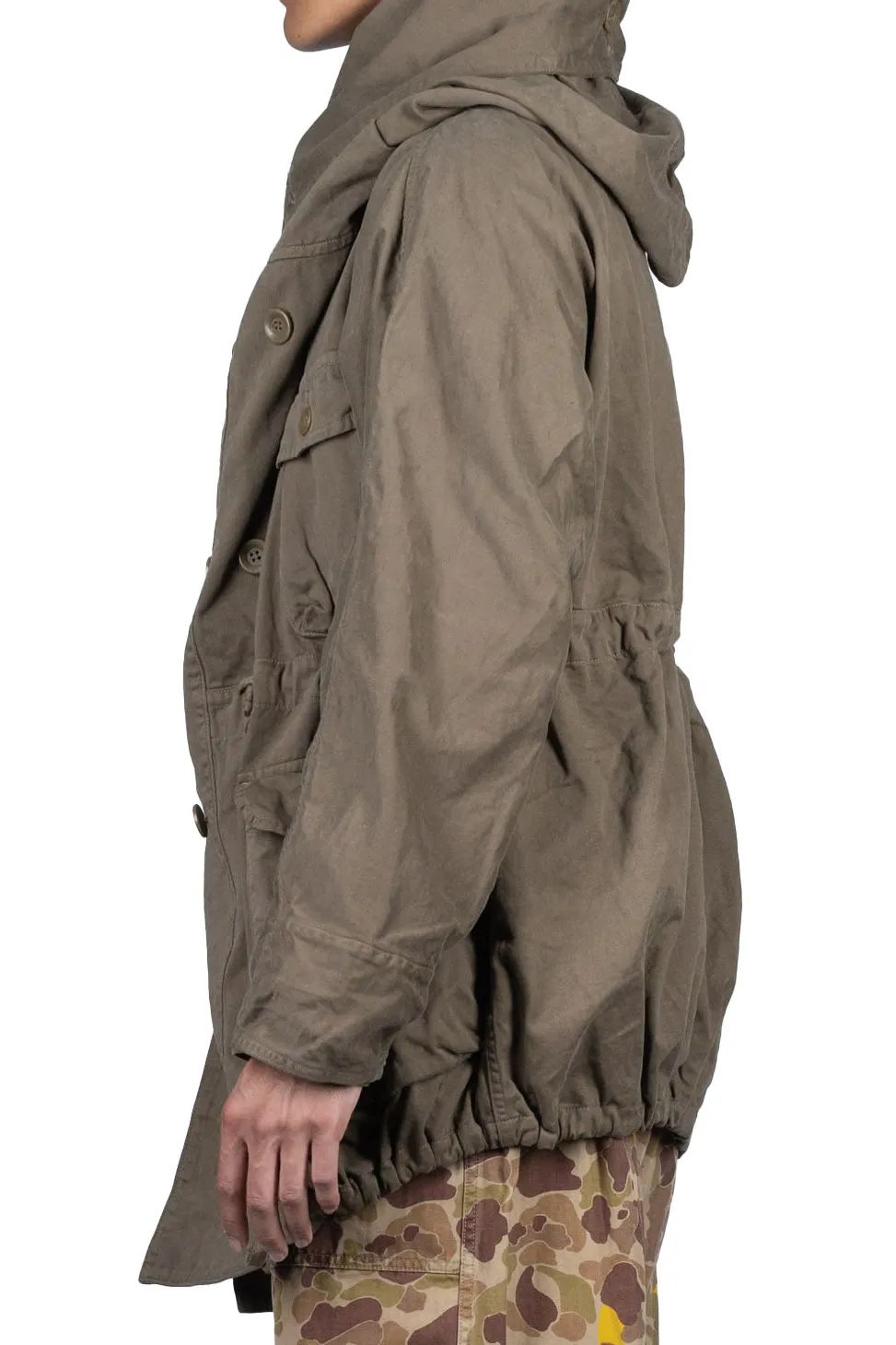 Clearance Kapital Katsuragi Cotton RING Coat - Khaki