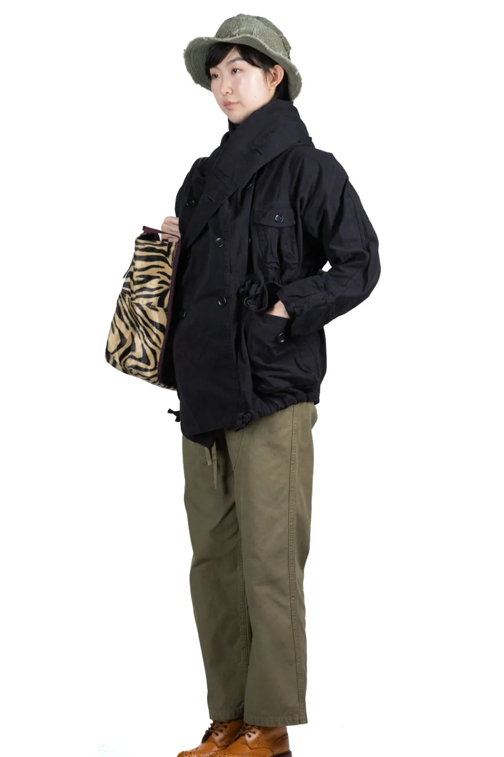 Clearance Kapital Katsuragi Cotton RING Coat - Black