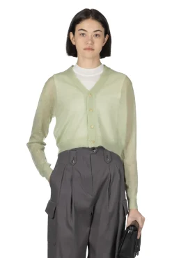 Hot AURALEE Kid Mohair Sheer Knit Cardigan