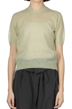 New AURALEE Kid Mohair Sheer Knit Tee