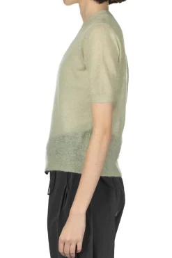 New AURALEE Kid Mohair Sheer Knit Tee