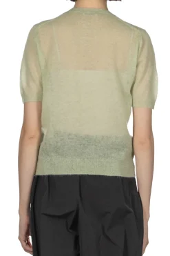 New AURALEE Kid Mohair Sheer Knit Tee