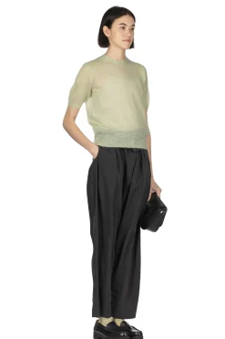 New AURALEE Kid Mohair Sheer Knit Tee