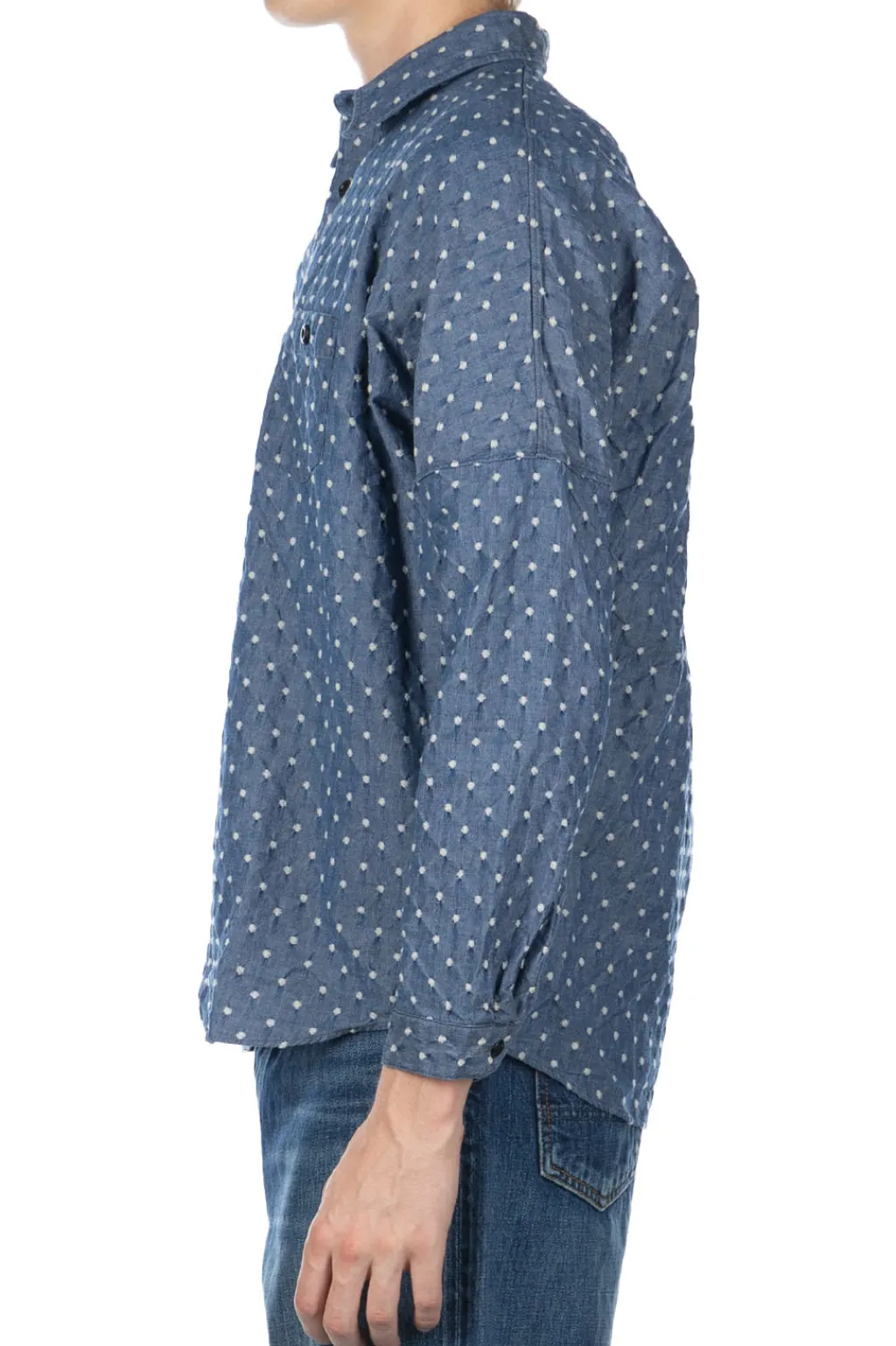 Outlet FDMTL Kite Shirt 3 Year Wash - Indigo