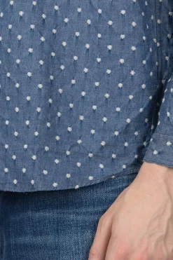 Outlet FDMTL Kite Shirt 3 Year Wash - Indigo