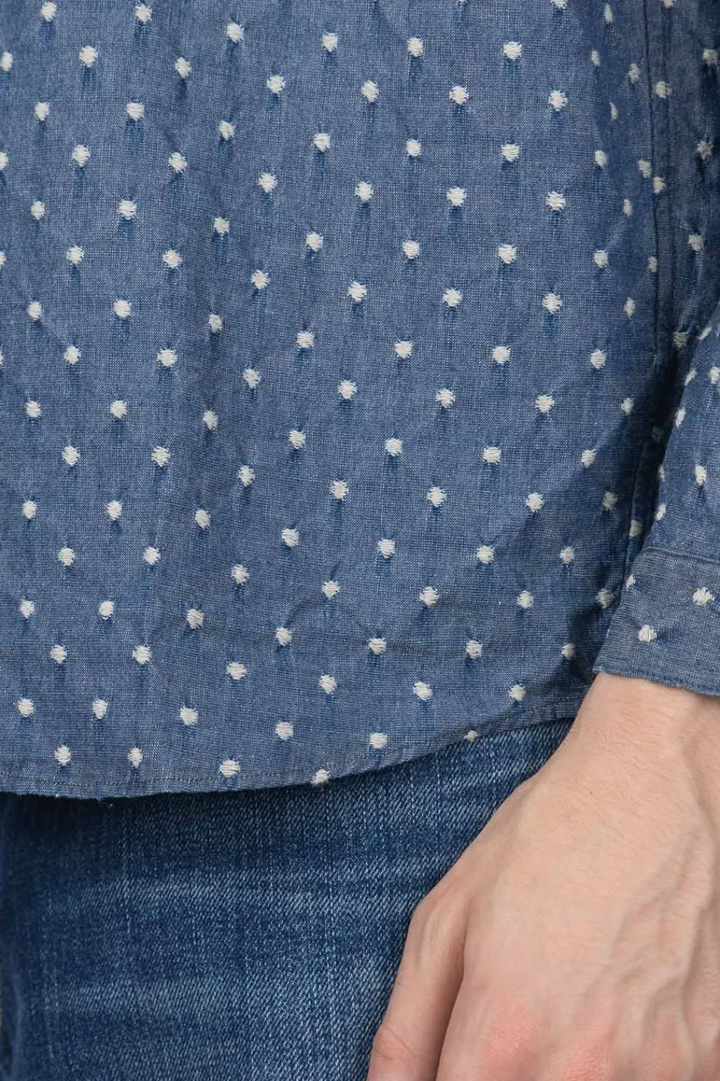 Outlet FDMTL Kite Shirt 3 Year Wash - Indigo