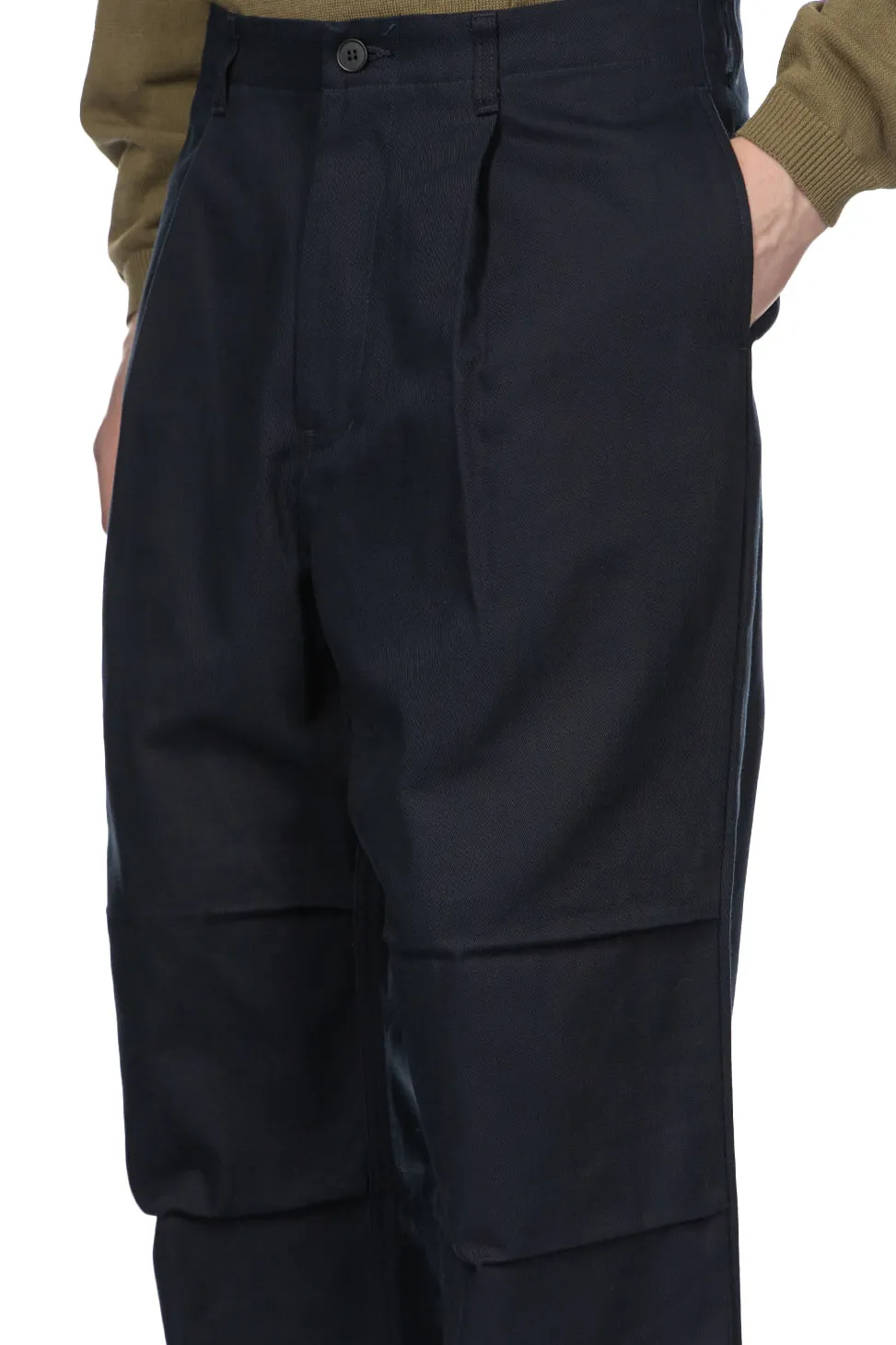 Clearance Still by Hand Knee Tuck Wide Pants - Dark Navy