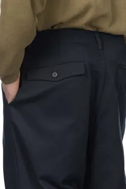 Clearance Still by Hand Knee Tuck Wide Pants - Dark Navy