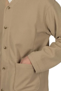 Outlet Engineered Garments Knit Cardigan - Khaki Diamond Poly Knit
