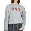 Sale Kapital 30-Knit Crew Sweatshirt (LUCKY BATTERY BIRD) - Grey