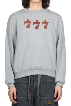 Sale Kapital 30-Knit Crew Sweatshirt (LUCKY BATTERY BIRD) - Grey