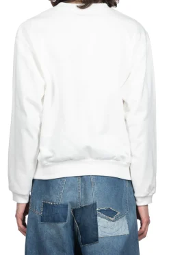 New Kapital 30-Knit Crew Sweatshirt (LUCKY BATTERY BIRD) - White
