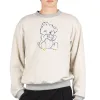 Outlet Kapital Knit Crew Sweatshirt (PECKISH Little Bear) - Natural x Grey