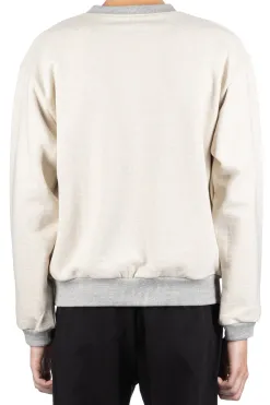 Outlet Kapital Knit Crew Sweatshirt (PECKISH Little Bear) - Natural x Grey