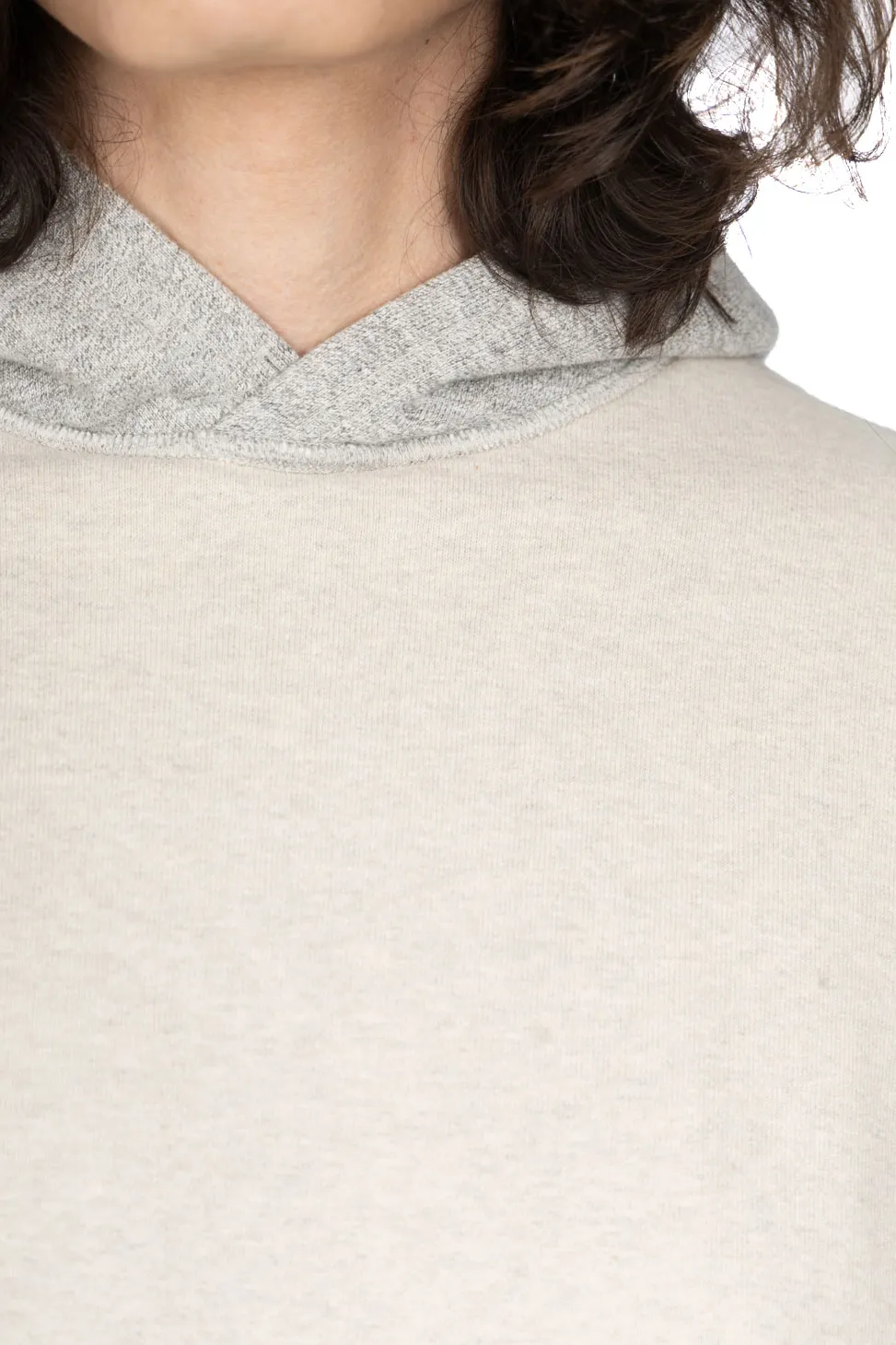Sale Kapital Knit Rev ELBOW RIP Hoodie (PROFILE RAINBOWY) - Natural x Grey