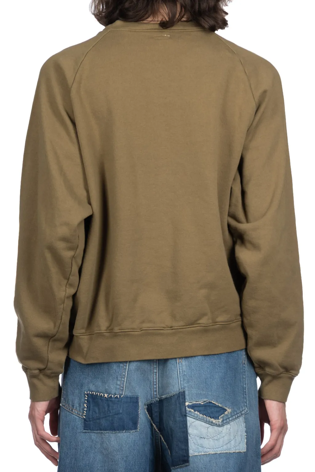 Sale Kapital Knit x Fur GRIZZLY SWT (EM KOUNTRY) - Khaki
