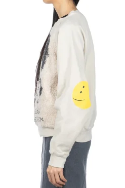 Best Kapital Knit x Fur GRIZZLY SWT (PROFILE RAINBOWY & BEETHOVEN) - Natural