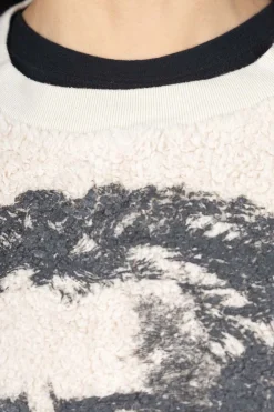 Best Kapital Knit x Fur GRIZZLY SWT (PROFILE RAINBOWY & BEETHOVEN) - Natural
