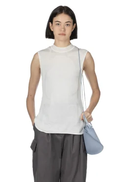 Hot Mame Kurogouchi Knitted Sleevess Top