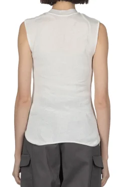 Hot Mame Kurogouchi Knitted Sleevess Top