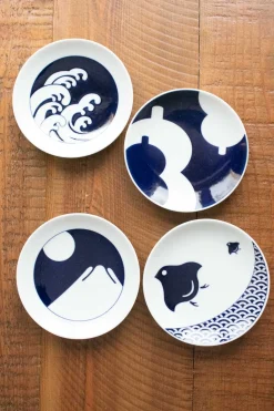 Outlet Kihara Porcelain Komon Small Plate - Hyoutan