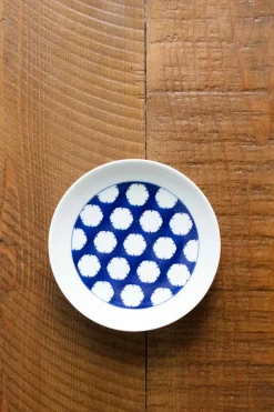 Hot Kihara Porcelain Komon Small Plate -Snow