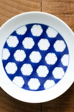 Hot Kihara Porcelain Komon Small Plate -Snow
