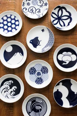 Hot Kihara Porcelain Komon Small Plate -Snow