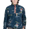 Discount Kapital Kountry Calendar Fleece Pullover - Navy