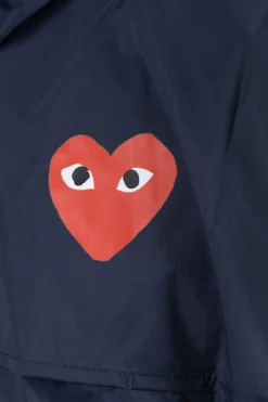 New Comme Des Garcons Play K-WAY Hoodie Full Zip - Navy