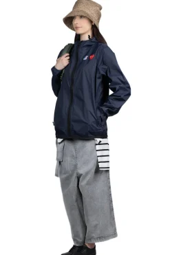 Fashion Comme Des Garcons Play K-WAY Hoodie Full Zip - Navy