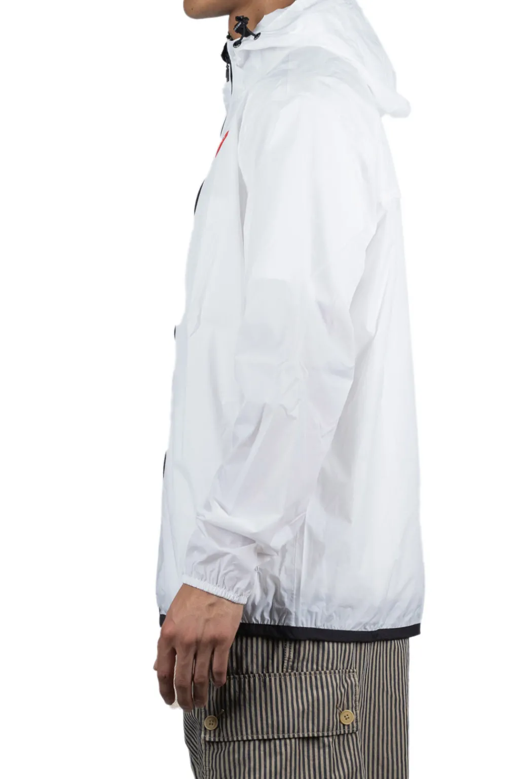 Clearance Comme Des Garcons Play K-WAY Hoodie Full Zip - White