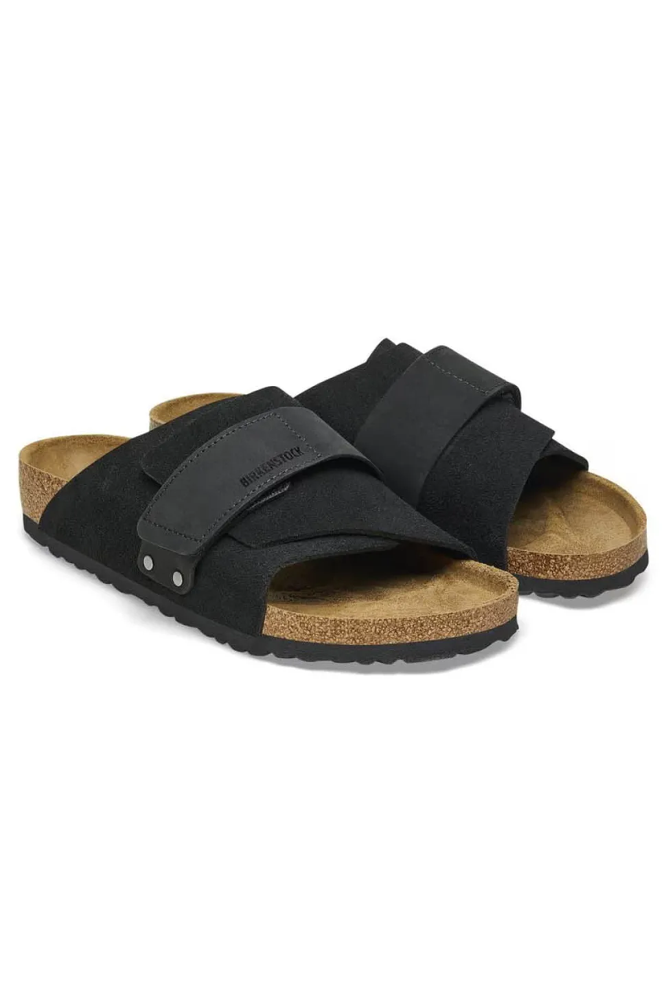 Hot Birkenstock Kyoto - Nubuck-Suede Leather - Black - Regular
