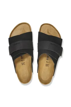 Hot Birkenstock Kyoto - Nubuck-Suede Leather - Black - Regular