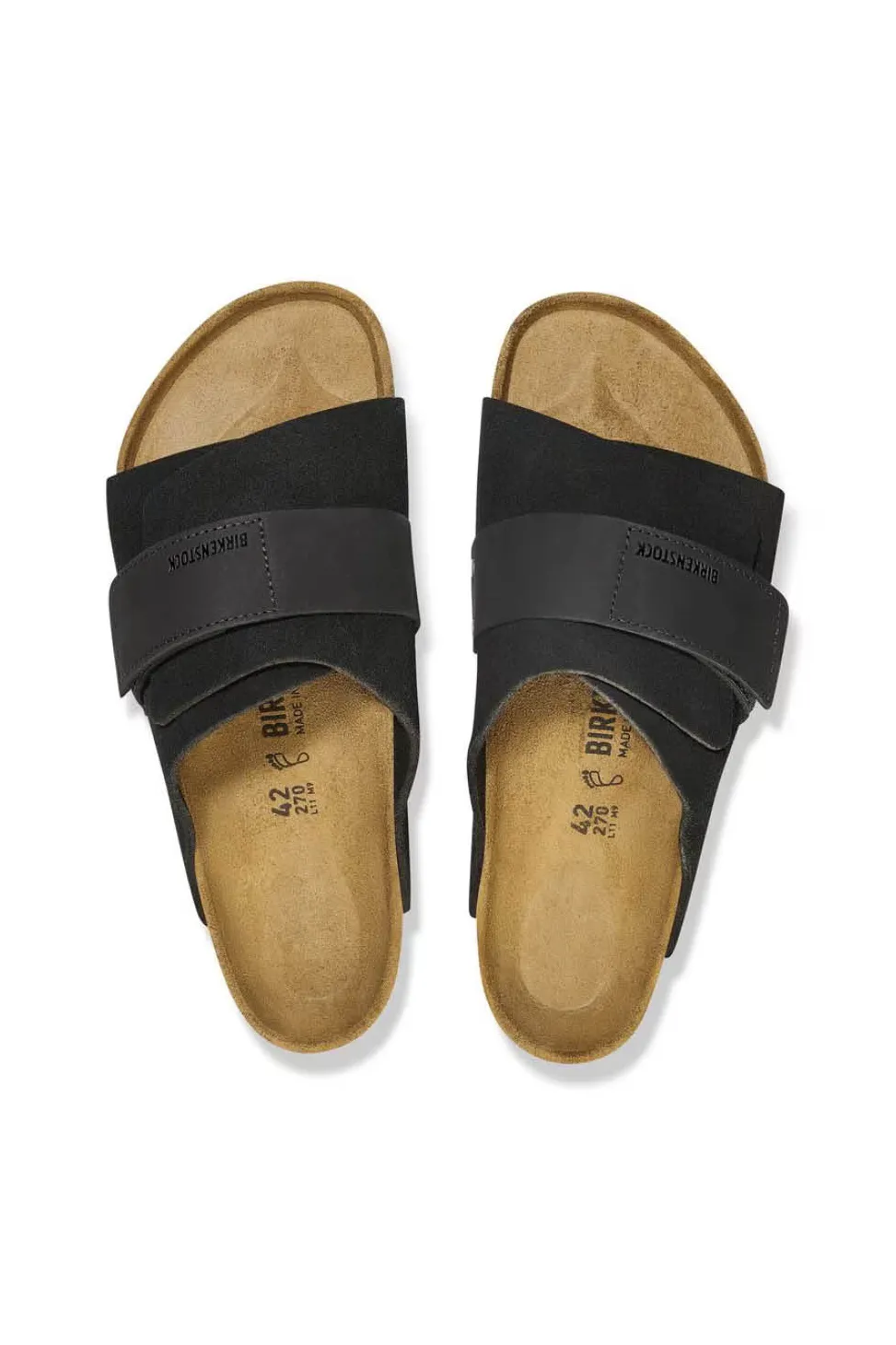 Hot Birkenstock Kyoto - Nubuck-Suede Leather - Black - Regular
