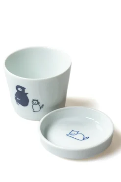 New Mino Pottery KYU-JITSU Cup & Plate Set - Ninja