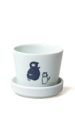 New Mino Pottery KYU-JITSU Cup & Plate Set - Ninja