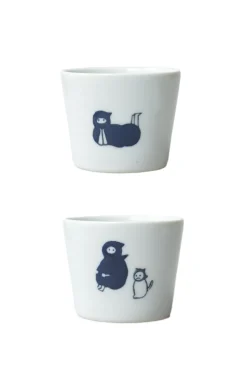 New Mino Pottery KYU-JITSU Cup & Plate Set - Ninja