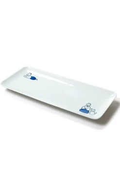 Online Mino Pottery KYU-JITSU Rectangle Plate - Samurai