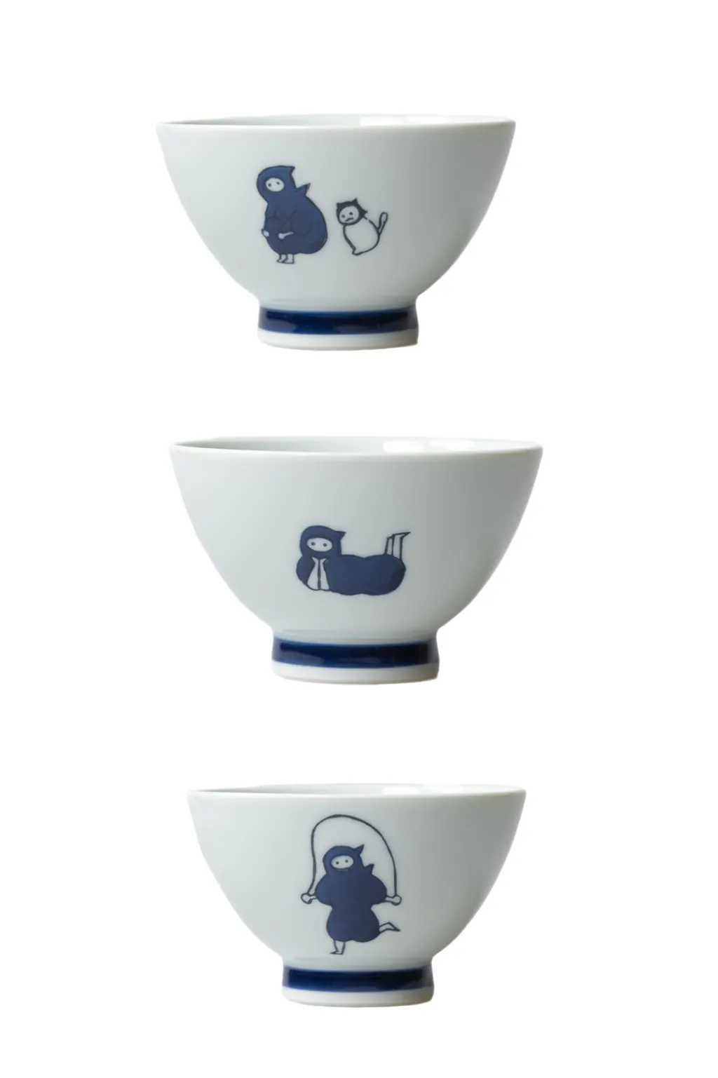 Sale Mino Pottery KYU-JITSU Rice Bowl - Ninja