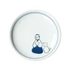 Clearance Mino Pottery KYU-JITSU Small Plate - Samurai