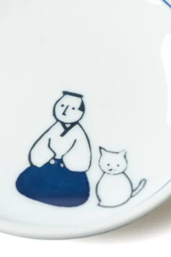 Clearance Mino Pottery KYU-JITSU Small Plate - Samurai