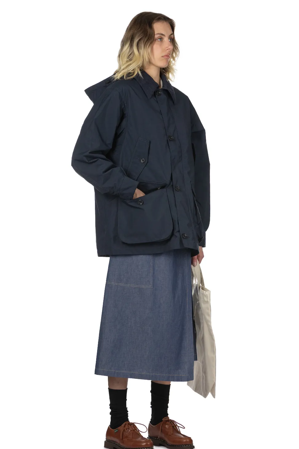 Clearance Nanamica 2L Pertex Unlimited Field Jacket - Navy
