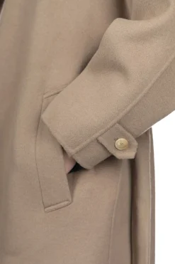 Sale YLEVE Lambswool Double Clothe Beaver Coat - Mocha