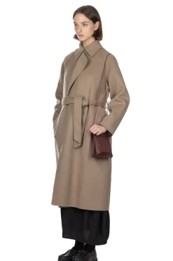 Sale YLEVE Lambswool Double Clothe Beaver Coat - Mocha