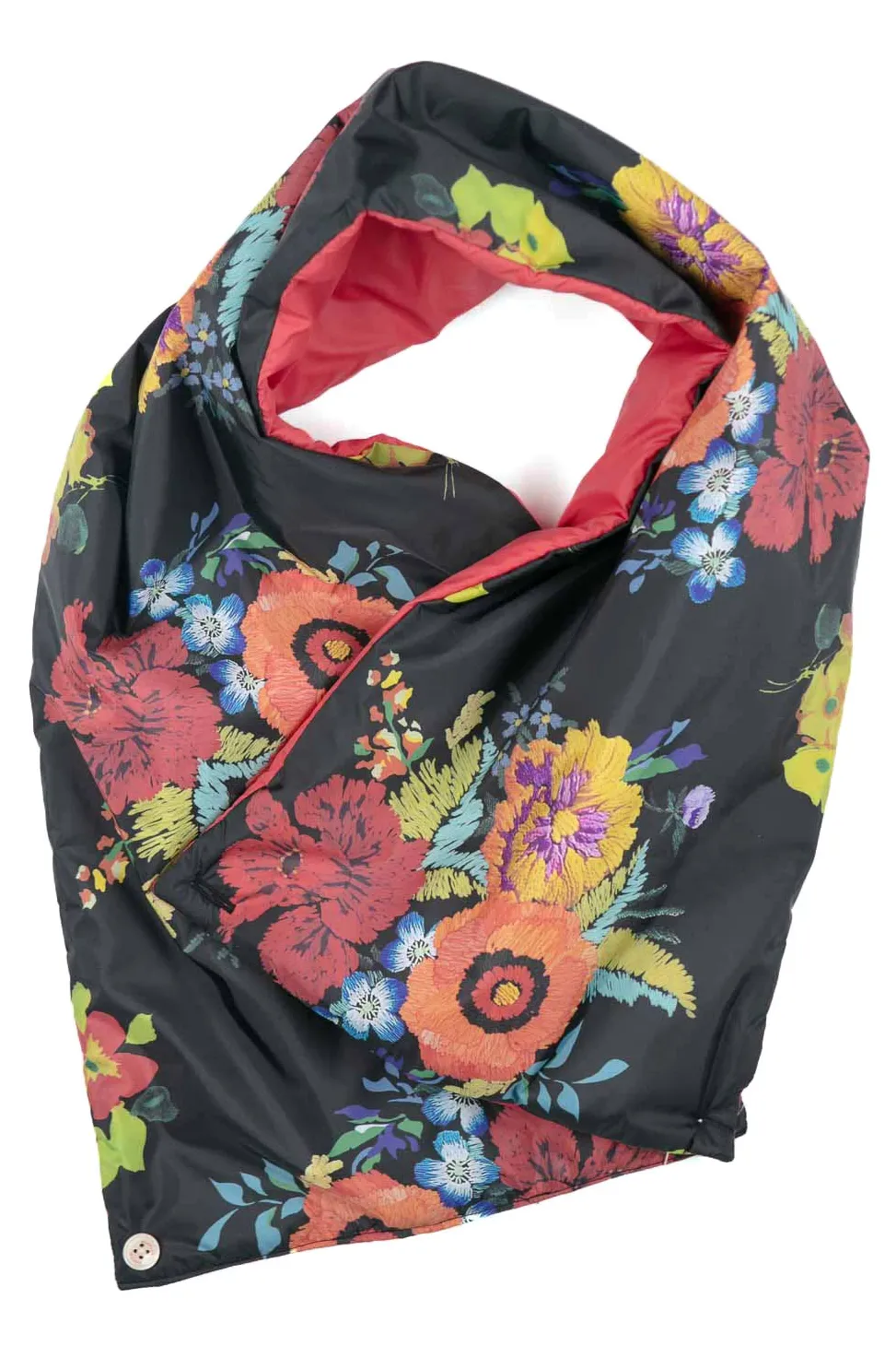 Discount Kapital LATVIA Print Nylon OYSE Snood Scarf - Black