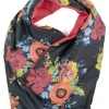 New Kapital LATVIA Print Nylon OYSE Snood Scarf - Black